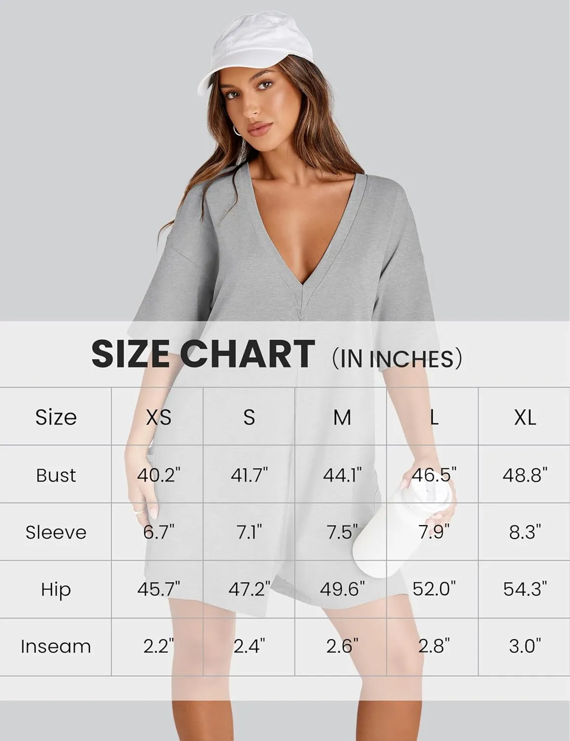 UANEO Rompers for Women Casual Oversized Athletic Jumpsuits Overalls Workout Hot Shot Tee Romper