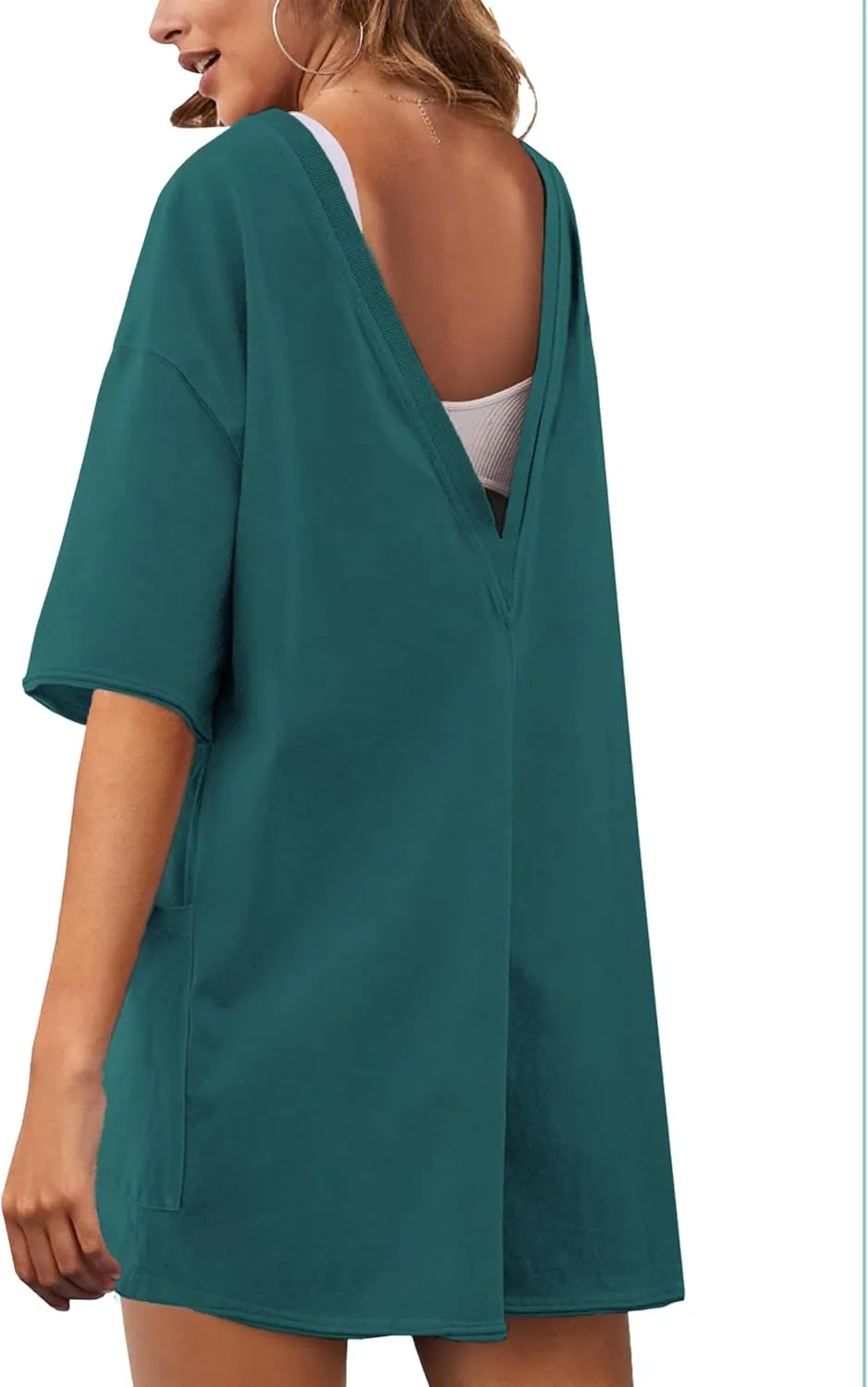 UANEO Rompers for Women Casual Oversized Athletic Jumpsuits Overalls Workout Hot Shot Tee Romper
