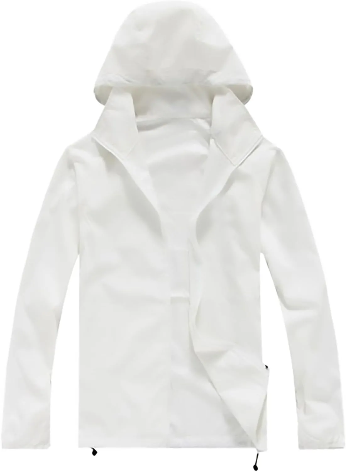 Unisex Rain Jacket Lightweight Hooded Raincoat Waterproof Windbreaker Clothing Packable Rain Coats With Pockets