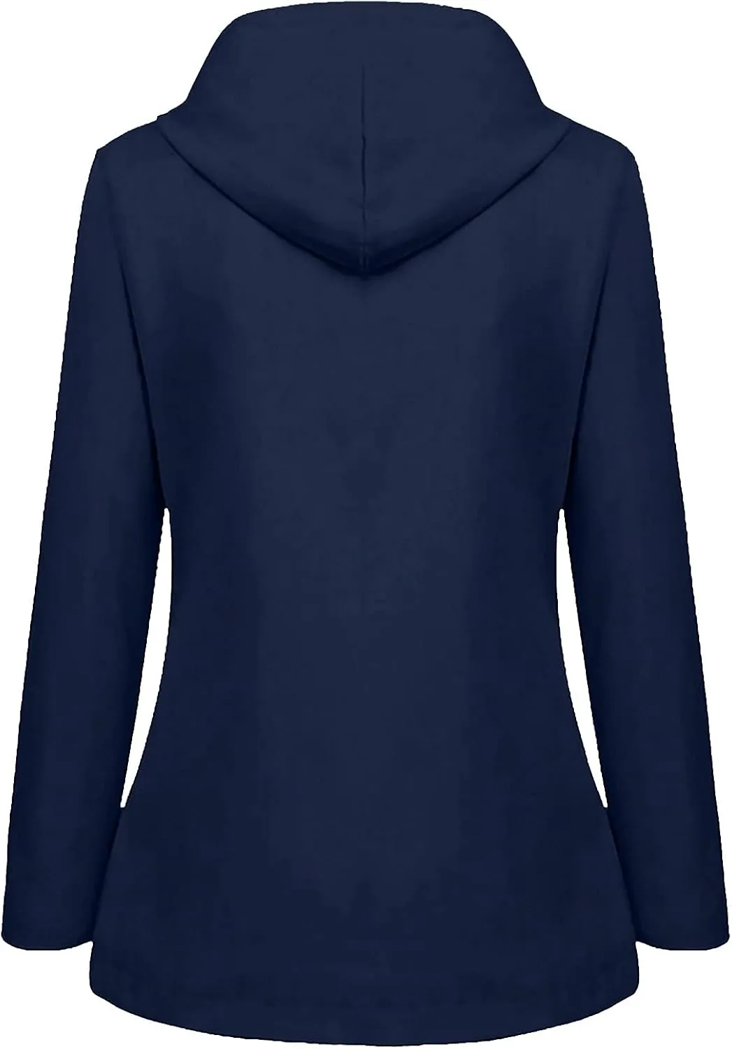 Wkishenl Rain Jacket for Women Softshell Warm Fleece Lined Fall Winter Coats Hooded Waterproof Windbreaker Trench Coat