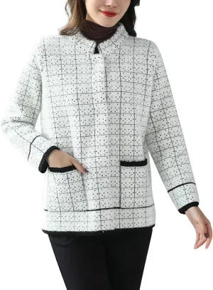 Women 2024 Winter Faux Fur Crop Coat Lapel Long Sleeve Fuzzy Fleece Outerwear Button Down Sherpa Jackets Fall Outfits