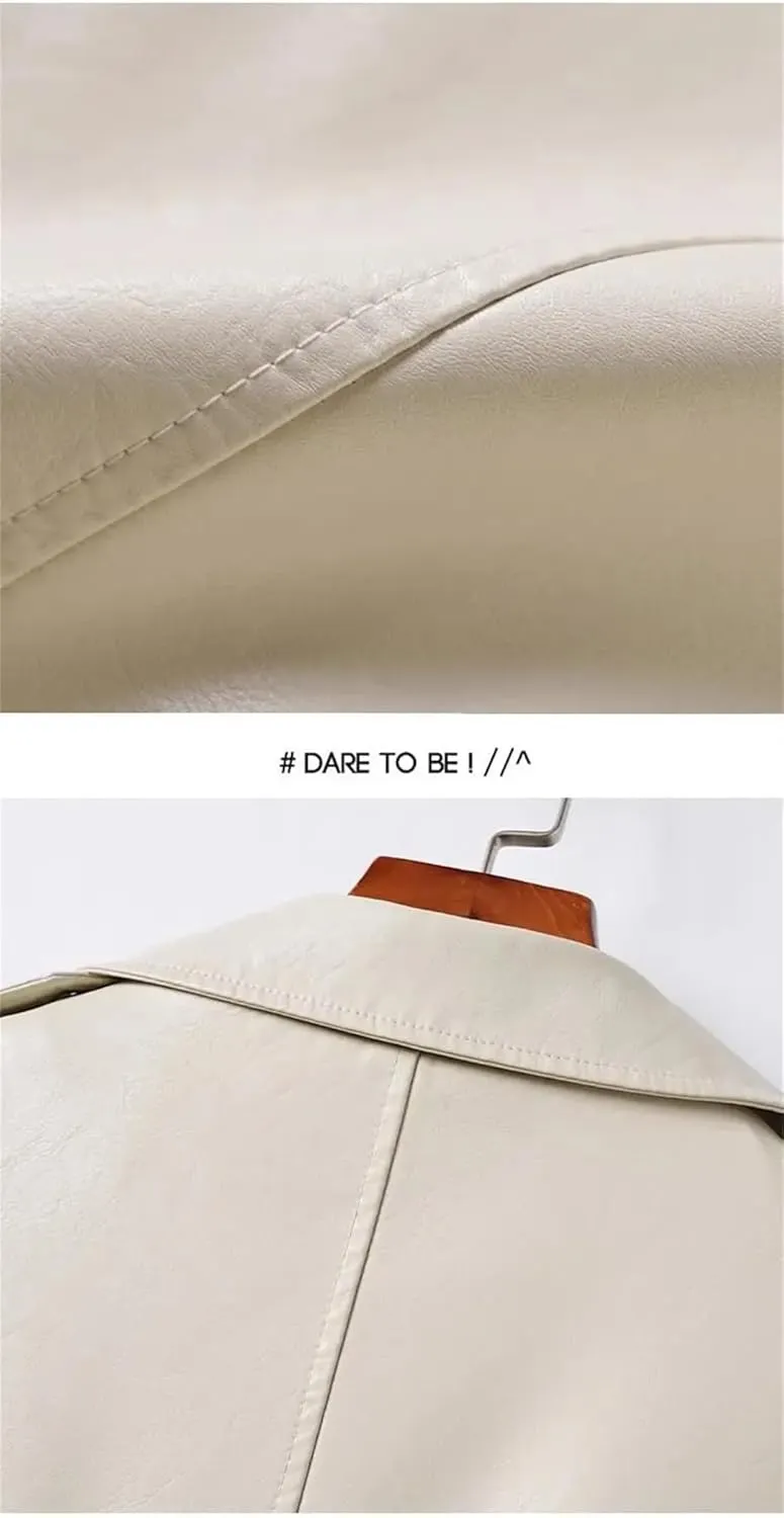 Women Moto Biker Sheep Leather Jackets Short Diagonal Zipper Real Split Sheepskin Jackets Coats