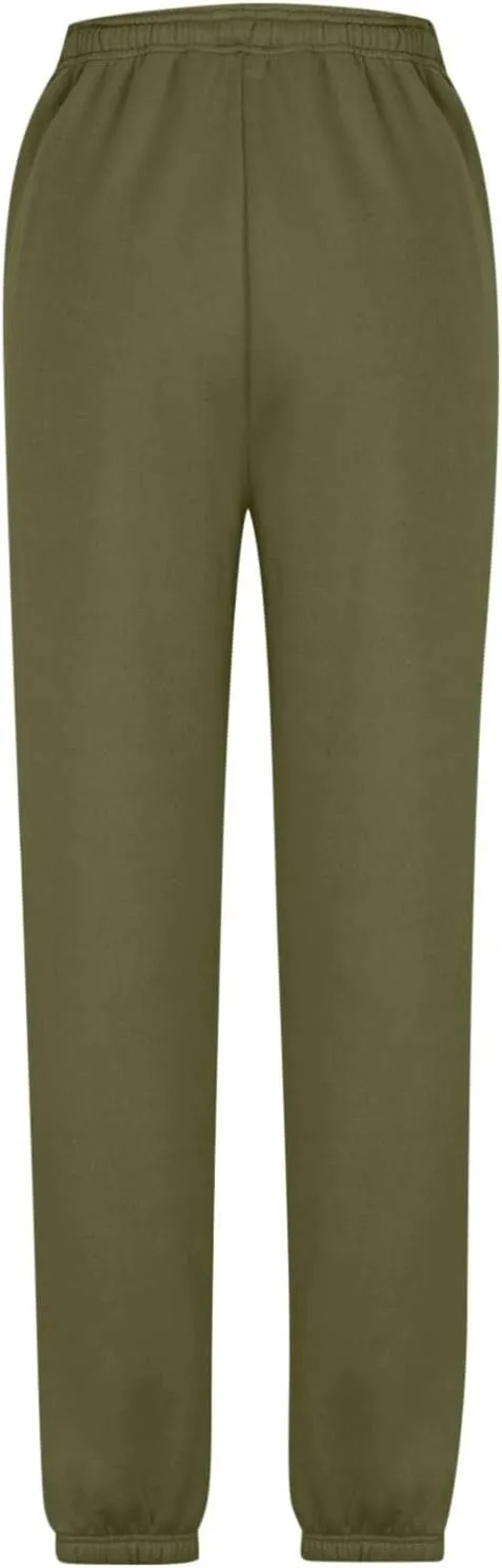 Womens Baggy Sweatpants High Waisted Pants Lounge Fleece Jogger Sweatpants Cinch Bottom Sweat Pant with Pocket