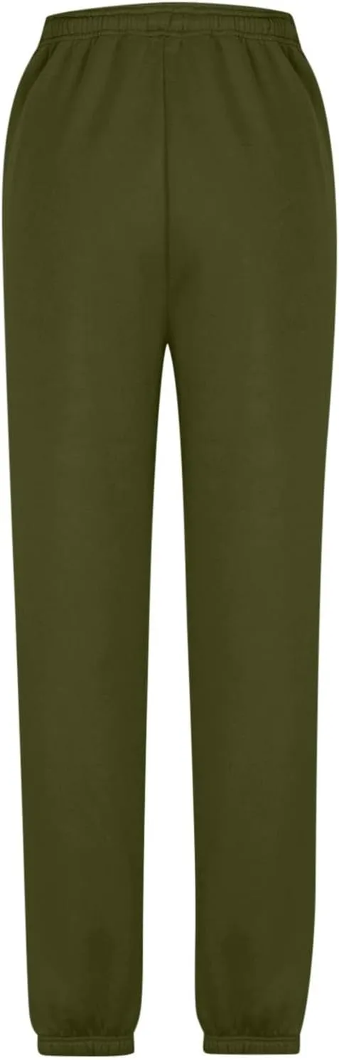 Womens Baggy Sweatpants High Waisted Pants Lounge Fleece Jogger Sweatpants Cinch Bottom Sweat Pant with Pocket