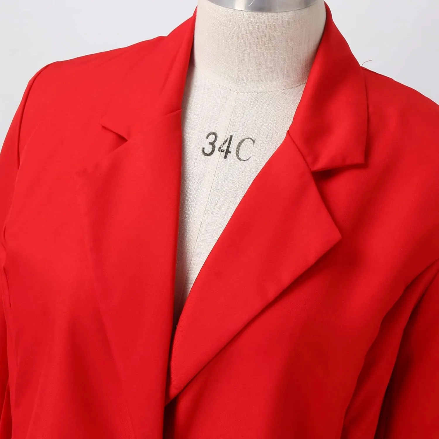 Women's Blazers & Suit Jackets Business Women Cardigan Long Sleeve Causal Novelty Jackets Baggy Herringbone Tops