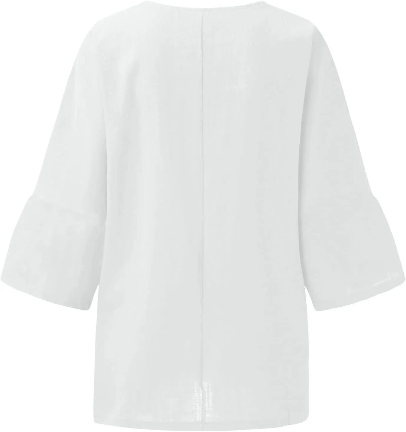 Womens Cotton Linen Shirts Casual Lightweight Gauze Tunics Tops Crewneck Blouses Spring Fashion Loose Shirts Clothing