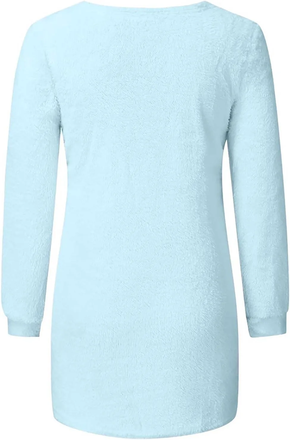 Womens Crewneck Tops Sweatshirt Fluffy Fuzzy Jumper Sweater for Women Fashionable Long Sleeve Pullovers Loose Tops