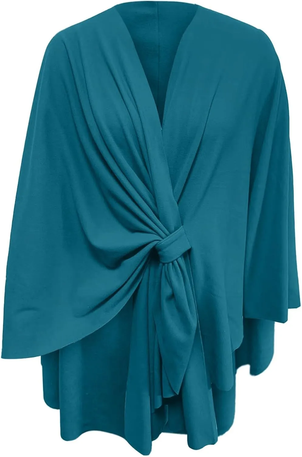 Women's Elegant Shawl Wraps Soft Cross Front Poncho Sweater for Spring Fall Winter Dressy Warm Travel Cardigan Cape