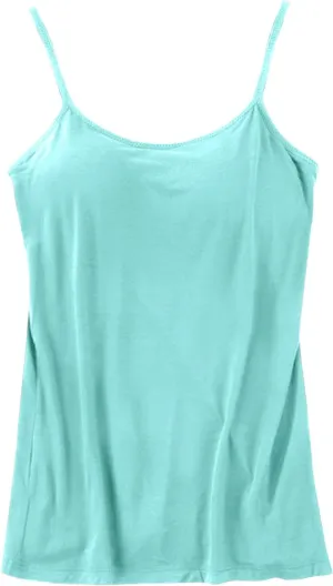 Women's Fitted Camisole Tops No Underwire Spaghetti Strap Everyday Tank Tops Solid Basic Sleeveless Cami Undershirt