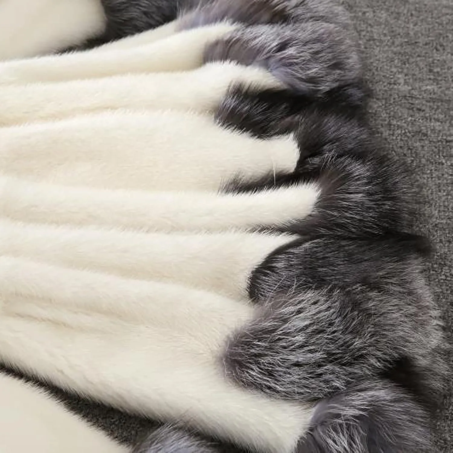Womens Furry Hooded Jackets Faux Fur Splicing Jacket Warm Winter Coats for Women Plus Size Fluffy Outerwear