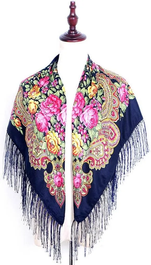 Women's Knitted Shawls and Wraps Open Front Poncho Cape Oversized Cardigan Sweater Coat for Fall Winter Holiday