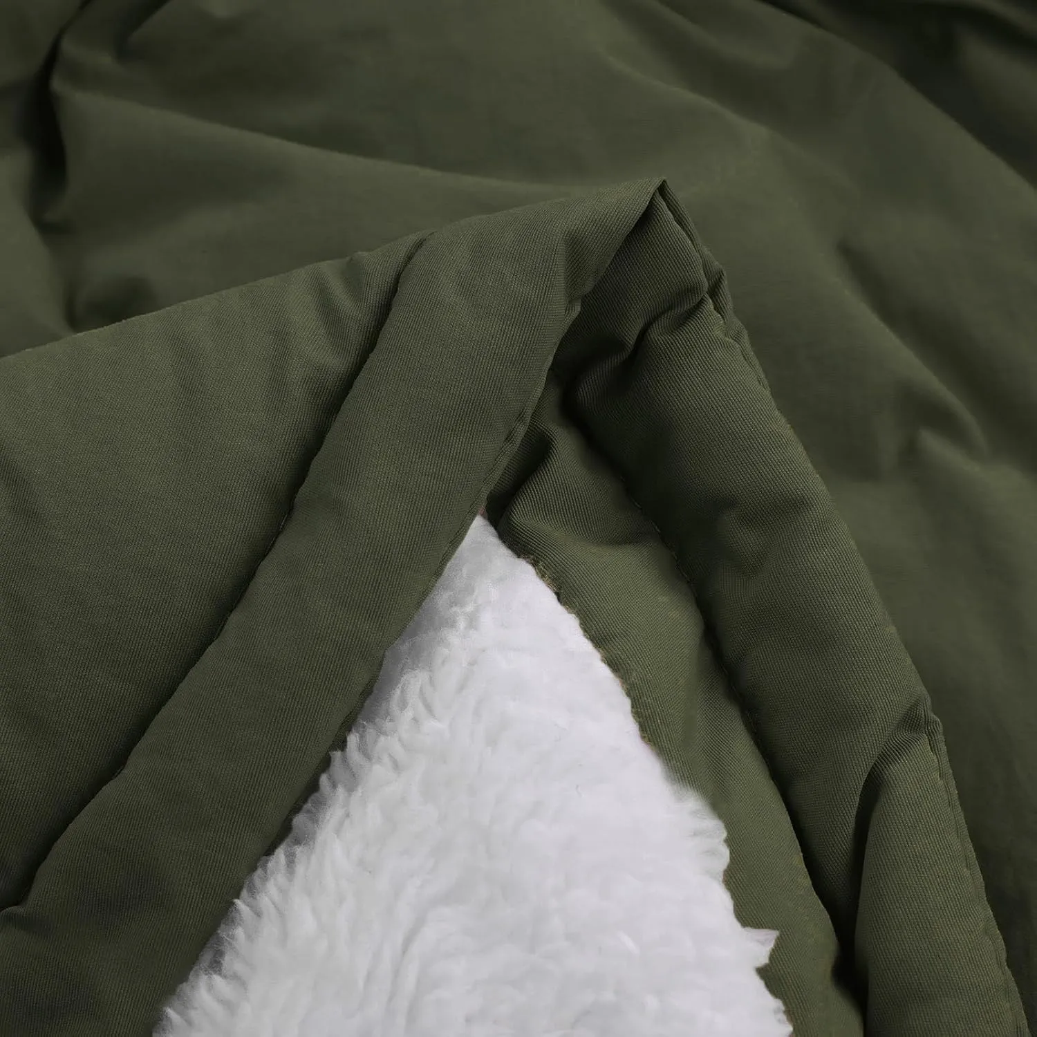 Womens Oversized Hooded Quilted Jacket Fleece Lined Warm Down Coat Plus Sized Long Sleeve Overcoat 2024 Winter Coat