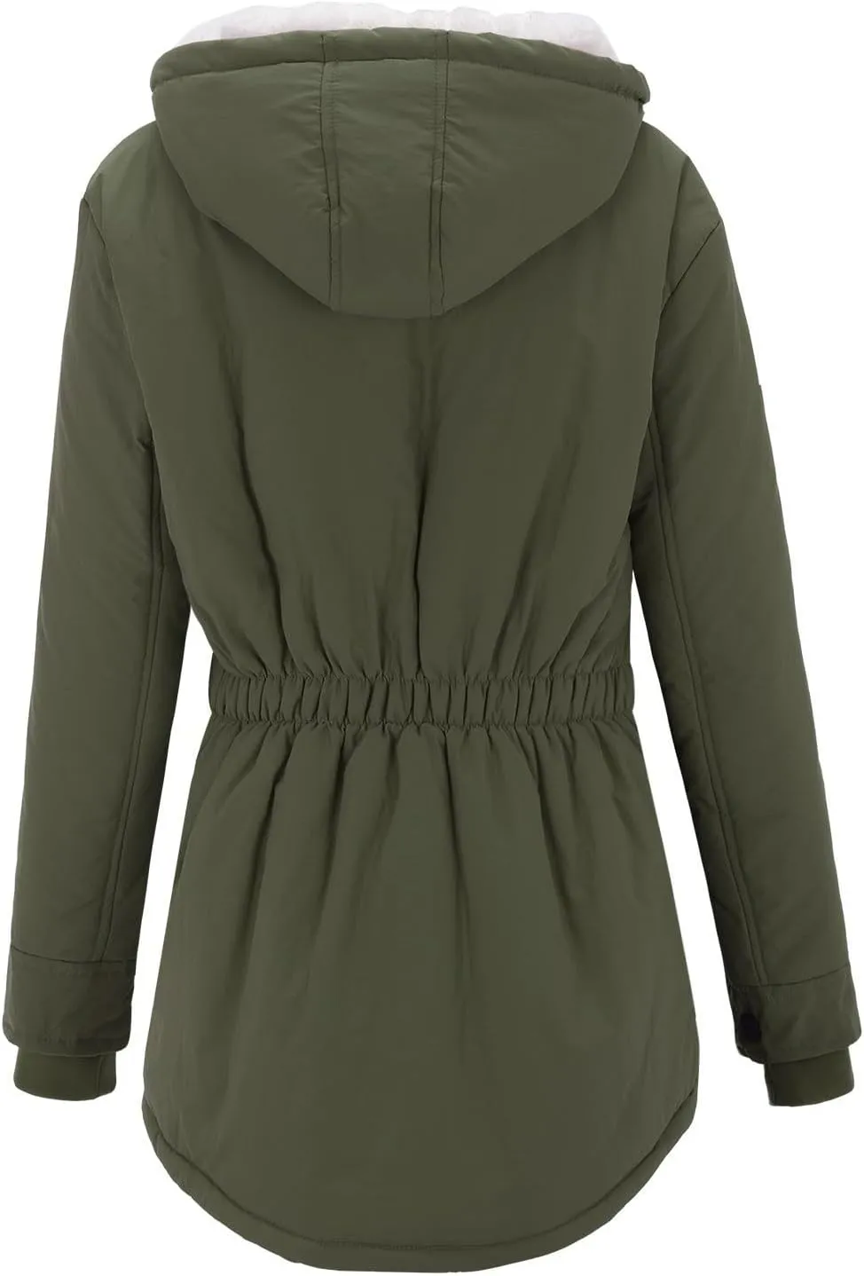 Womens Oversized Hooded Quilted Jacket Fleece Lined Warm Down Coat Plus Sized Long Sleeve Overcoat 2024 Winter Coat