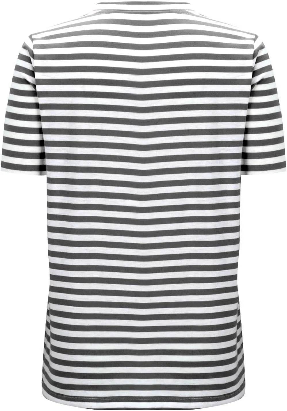 Women's Oversized T Shirts Short Puff Sleeve Striped Crewneck Summer Tops Casual Loose Basic Tee Shirts 2025 Trendy Clothes