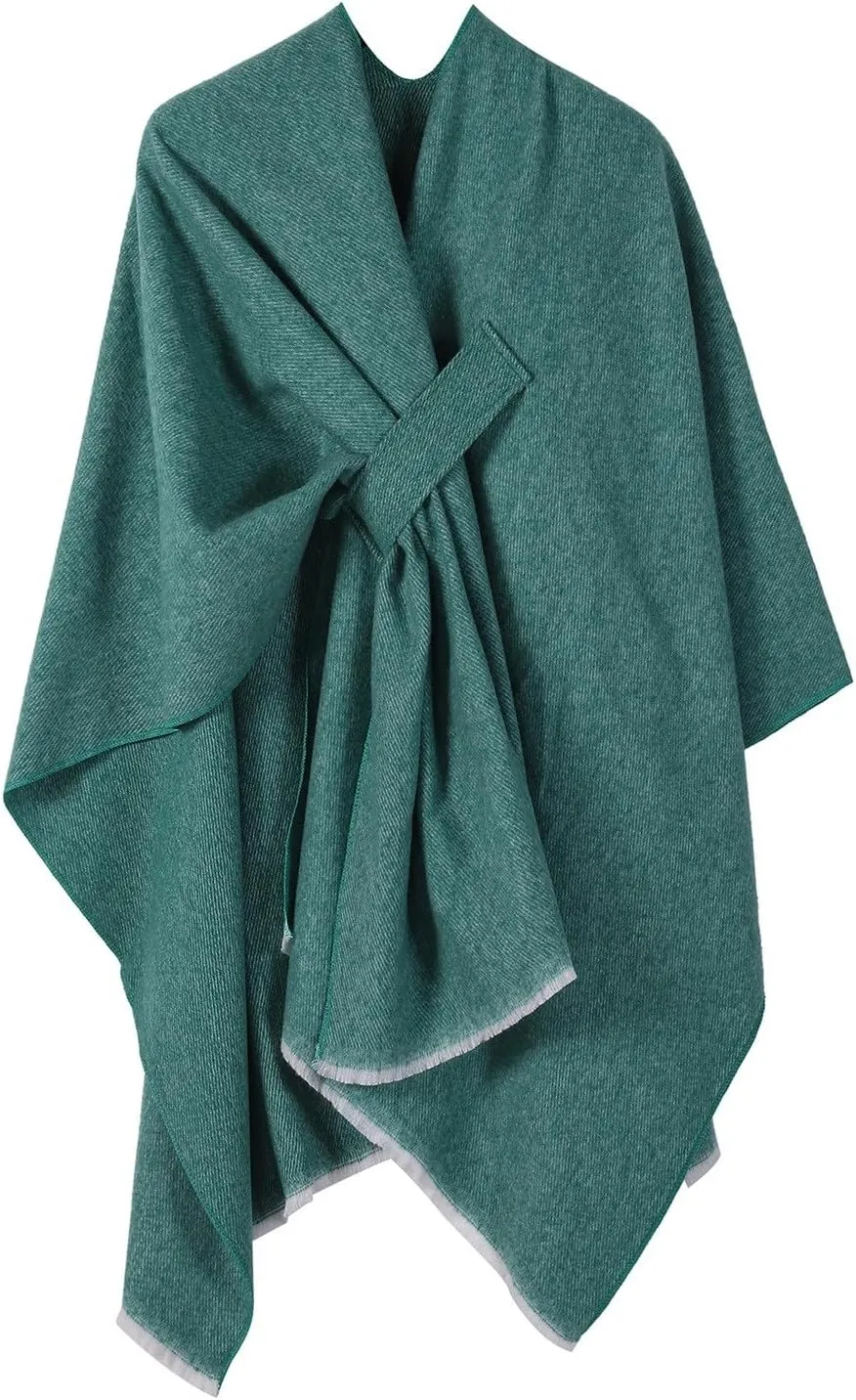 Women's Shawls Wrap Poncho Soft Capes Open Front Cardigan Large Blanket Wraps Cashmere Knitted Cloak Cardigan Warm