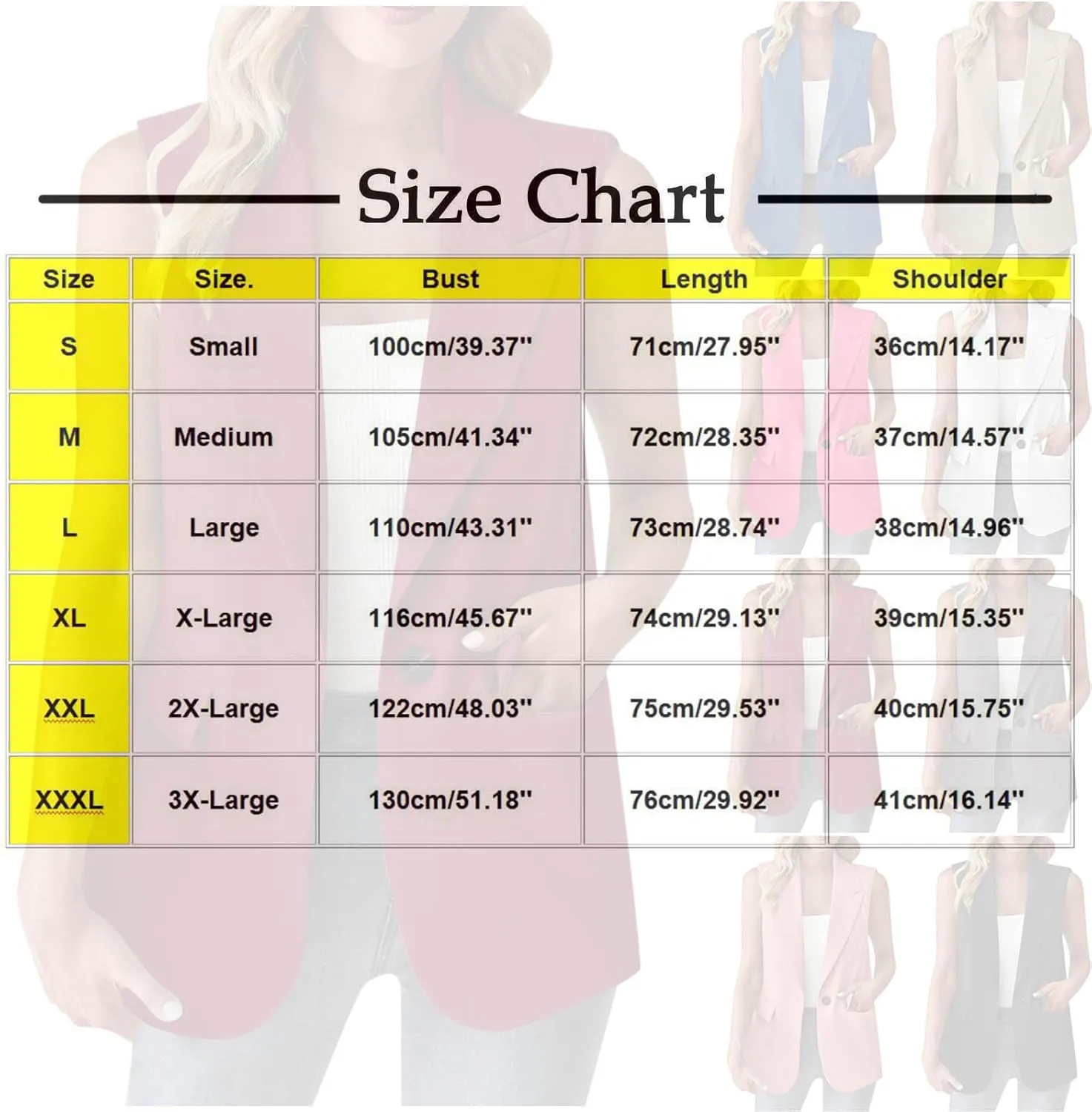 Women's Summer Sleeveless Vest Tops Fashion Casual Open Front Cardigan Button Collared Work Office Blazers with Pockets