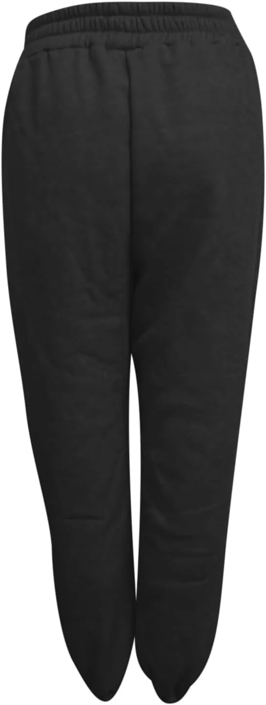 Womens Sweatpants High Waisted Athletic Joggers Pants Fleece Sweat Pant Cinch Bottom Pants with Pants