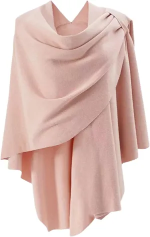 Women's Travel Knit Shawl Wraps, Knitted Poncho Cape Open Front Cardigan Sweater with Tassel for Spring Fall Winter