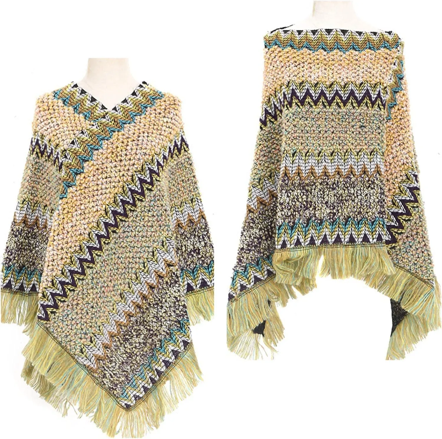 Women's Travel Wrap Blanket Pashmina Poncho Cape Shawl Elegant Cardigans Sweater Coat Wraps Shawl Coat for Fall Winter