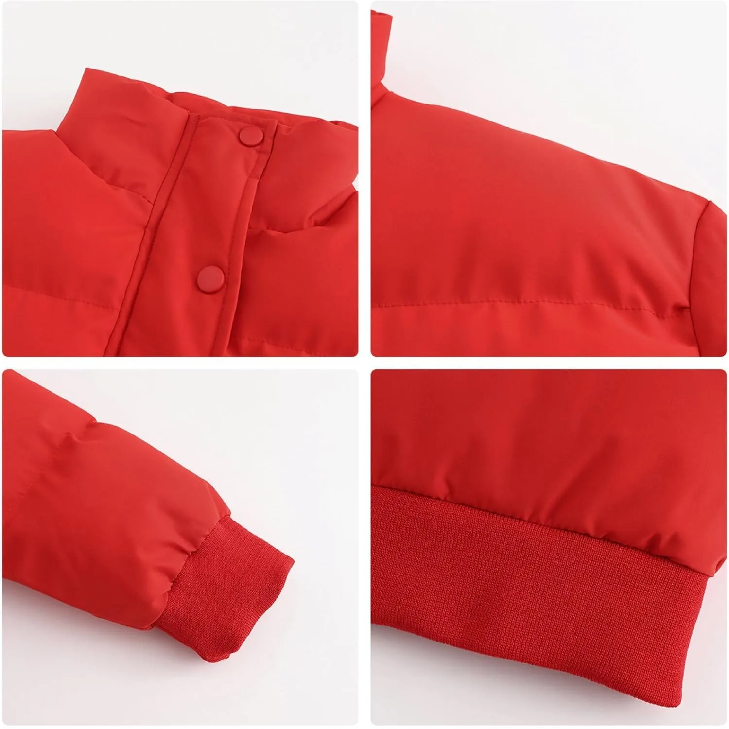 Women's Winter Short Puffer Jackets Lightweight Stand Collar Zip Up Down Coat Warm Quilted Jackets