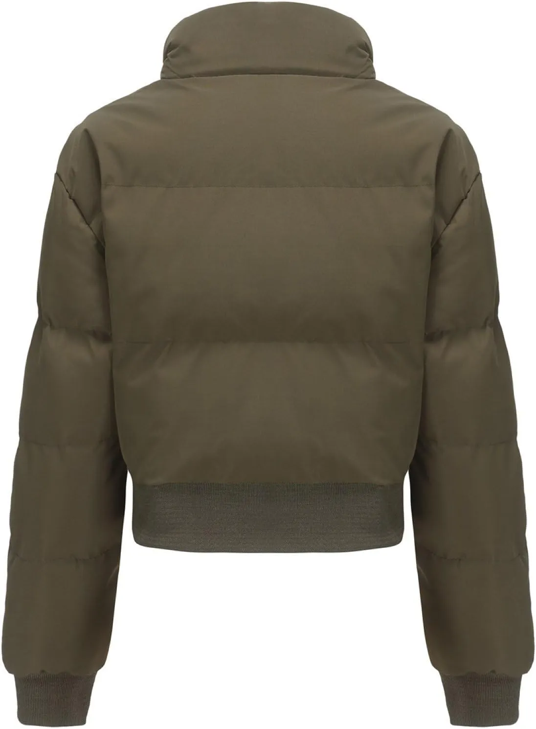 Women's Winter Short Puffer Jackets Lightweight Stand Collar Zip Up Down Coat Warm Quilted Jackets