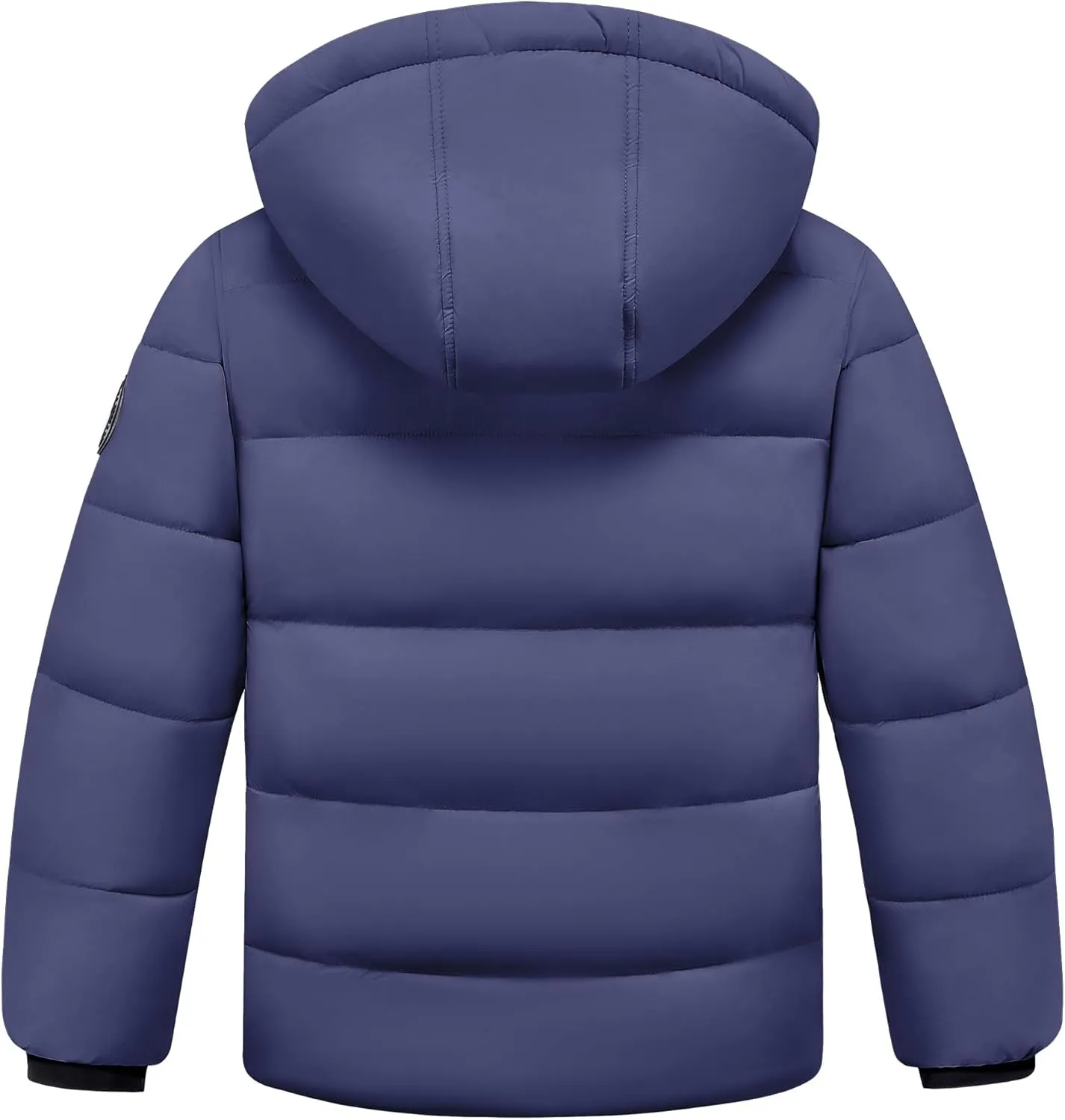 WULFUL Kids Boy's Winter Coat Detachable Hat Puffer Windbreaker Warm Cotton Jacket Parka Down Outdoor Coats