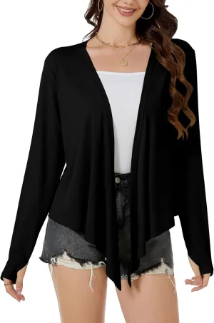 Yekaty Womens Lightweight Tie Cardigan Shrugs for Summer Dress UPF 50  Sun Prrotection Wraps Tops Shawls
