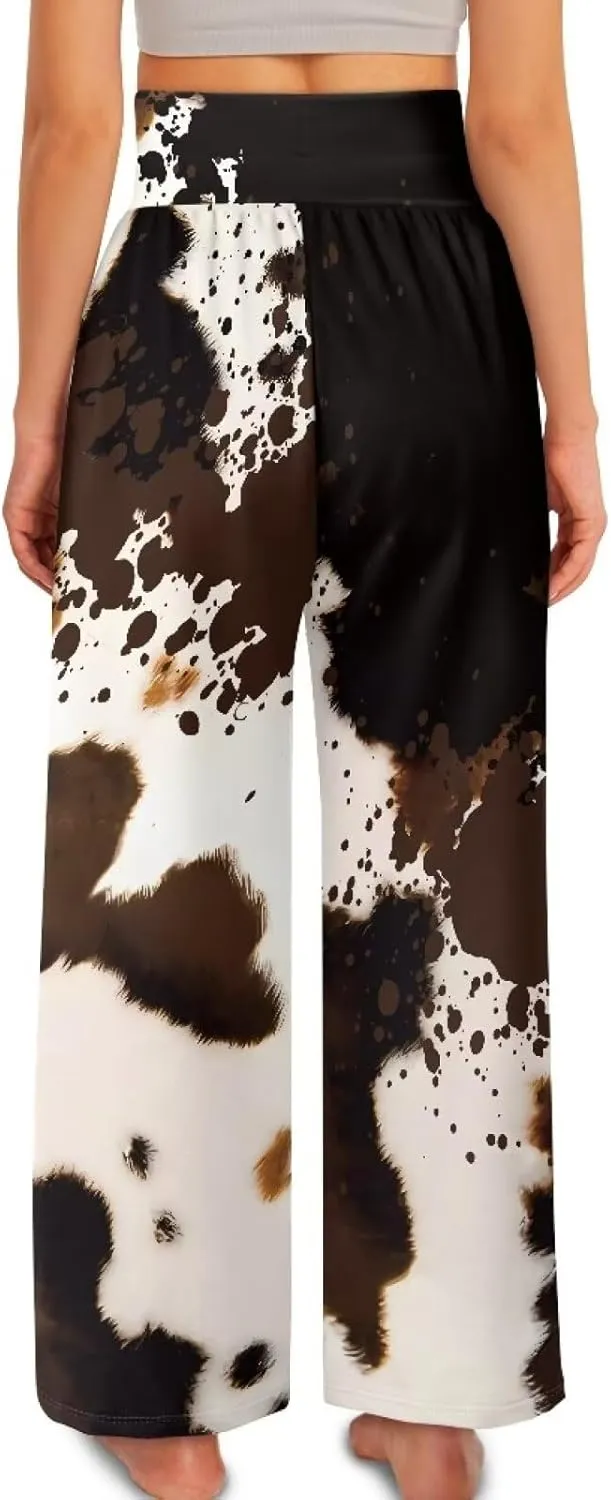 YEXIATODO High Waisted Wide Leg Pants for Women Dressy Casual Linen Pants Tall Palazzo Pants Lounge Pants S-3XL