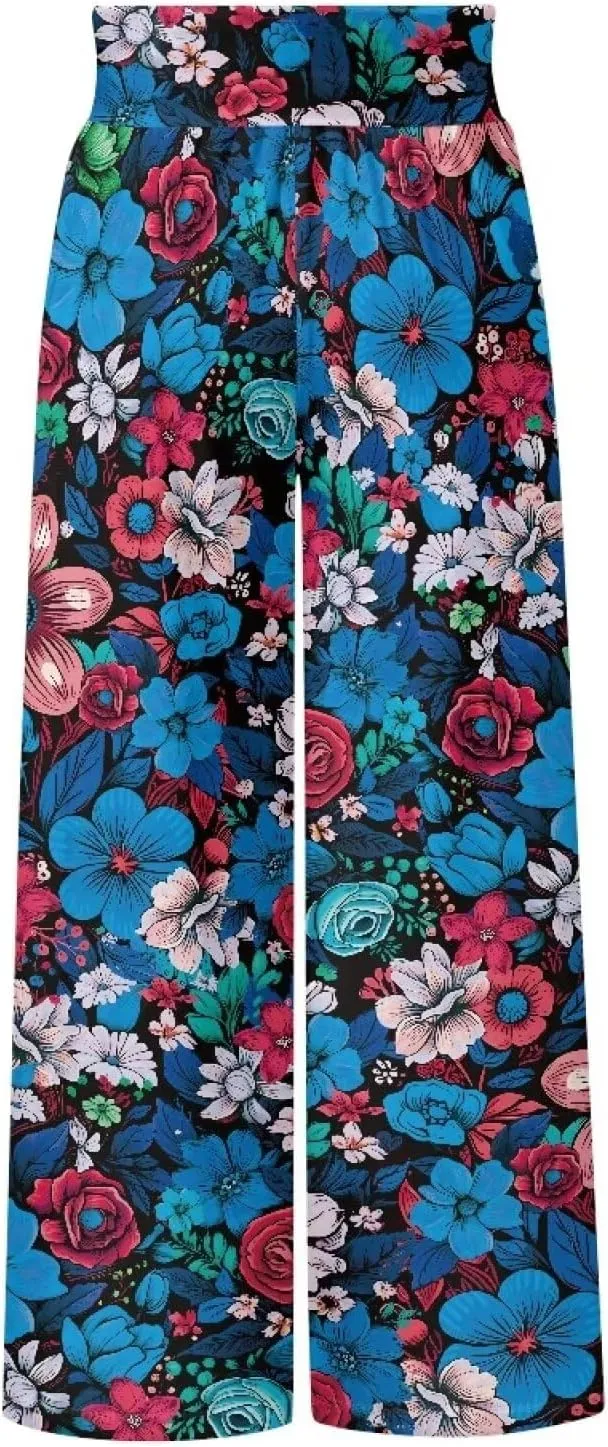 YEXIATODO High Waisted Wide Leg Pants for Women Dressy Casual Linen Pants Tall Palazzo Pants Lounge Pants S-3XL