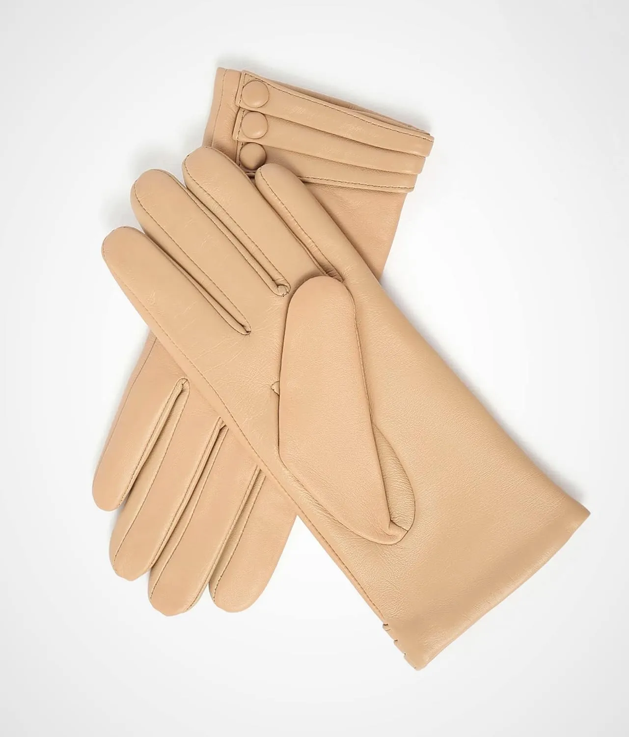 YISEVEN Women's Winter Driving Touchscreen Leather Gloves Wool Lined Buttoned Cuff