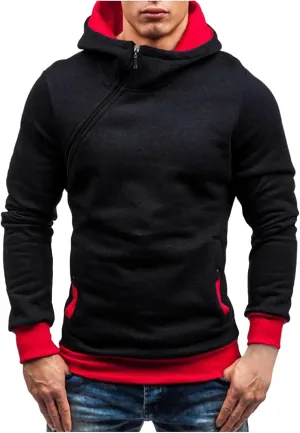 Ymosrh Mens Coats Winter Men's Casual Camouflage Sports Sweatshirt Long Sleeve Zipper Hooded Jacket Coat